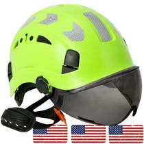Capacete de segurança Aolamegs Construction aprovado pela OSHA com viseira