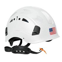 Capacete de segurança Aolamegs Vented Hard Hat White Carbon Fiber Capacete de segurança Aolamegs Vented Hard Hat White Carbon Fiber