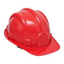 Capacete de Segurança C/ Carneira Vermelho CA31469 Plastcor