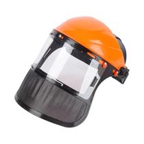 Capacete De Segurança Com Máscara De Malha Para Proteção Em Jardinagem, Cortadores De Grama E
