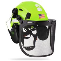 Capacete de segurança florestal GREEN DEVIL Chainsaw com protetor facial Capacete de segurança florestal GREEN DEVIL Chainsaw com protetor facial
