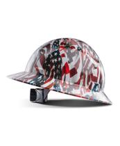 Capacete de segurança FRP Hard Hat LANON Full Brim American Flag