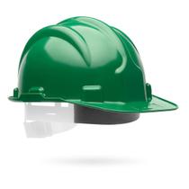 Capacete De Segurança Para Obras Epi Com Carneira Plastcor Construção Civil - Verde