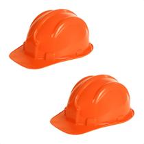 Capacete De Segurança Plastcor Plt Laranja Para Construção Civil Epi