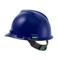 Capacete De Segurança V-Gard Push Key Completo Azul Royal CA 498 EPI - MSA