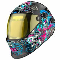 Capacete de solda MIGVAN com escurecimento automático, solar e recarregável