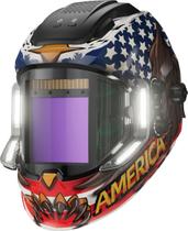 Capacete de soldagem ANDELI com 4 luzes LED, escurecimento automático