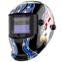 Capacete de soldagem TOOLIOM Solar Power Auto Darkening Blue Eagle