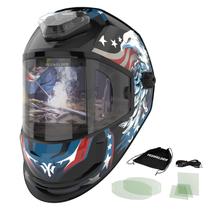 Capacete de soldagem YESWELDER Auto Darkening 6 sensores de arco tipo C Capacete de soldagem YESWELDER Auto Darkening 6 sensores de arco tipo C