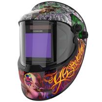 Capacete de soldagem YESWELDER LYG-Q800D Auto Darkening com vista lateral