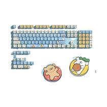 Capacete De Teclado PBT Transparente Do Anime Rebuild of Evangelion, Presente Com Sublimação Térmica