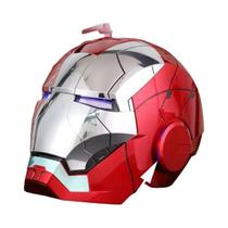 Capacete do Homem de Ferro Mk5 - Máscara Elétrica Ativada por Voz