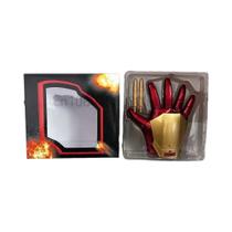Capacete Do Homem De Ferro Para Cosplay Com 11 Luzes LED, Máscara Vestível, Luvas E Olhos Capacete Do Homem De Ferro Para Cosplay Com 11 Luzes LED, Máscara Vestível, Luvas E Olhos
