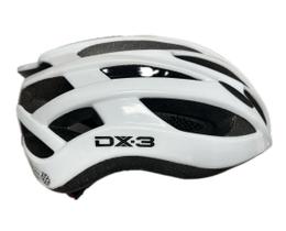 Capacete Dx-3 Race One 2.0 Ciclismo Branco e Preto Cor:BrancoTamanho:M/G (58-62cm) Capacete Dx-3 Race One 2.0 Ciclismo Branco e Preto Cor:BrancoTamanho:M/G (58-62cm)
