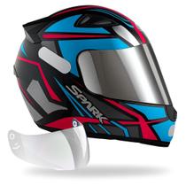 Capacete Ebf Dragon Spider Tiffany + Viseira Cromada