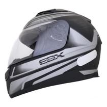 Capacete Ebf E0X Frost Preto e Prata