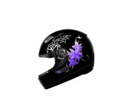 Capacete ebf femme preto/lilas-60