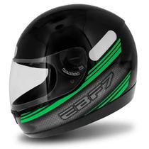 Capacete ebf new carbon preto/verde-56