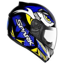 Capacete Ebf New Spark Dragon Masculino Feminino Viseira Cristal Antirrisco Selo Inmetro Original Ebf Garantia Forro Confortável Bavete Narigueira Capacete Ebf New Spark Dragon Masculino Feminino Viseira Cristal Antirrisco Selo Inmetro Original Ebf Garantia Forro Confortável Bavete Narigueira