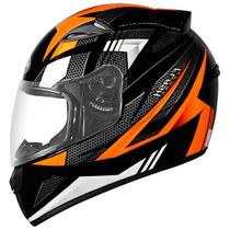 Capacete Ebf New Spark Flash Preto e Laranja
