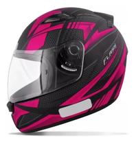 Capacete Ebf New Spark Flash Preto e Rosa Fosco