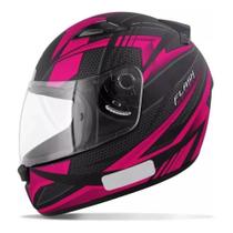 Capacete Ebf New Spark Flash Preto e Rosa