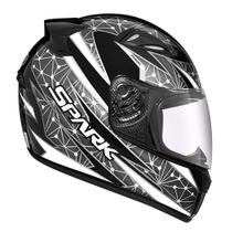 Capacete Ebf New Spark Fusion Preto e Branco Tamanho:58 Capacete Ebf New Spark Fusion Preto e Branco Tamanho:58