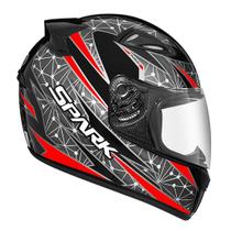 Capacete Ebf New Spark Fusion Preto e Vermelho Tamanho:56 Capacete Ebf New Spark Fusion Preto e Vermelho Tamanho:56