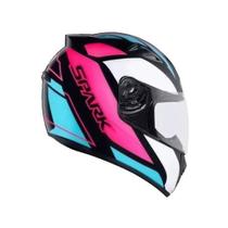 Capacete Ebf New Spark Mixed Blue
