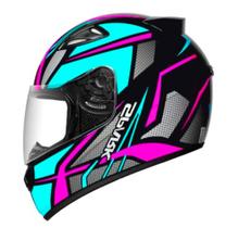 Capacete Ebf New Spark Spider Preto Rosa e Tiffany Capacete Ebf New Spark Spider Preto Rosa e Tiffany