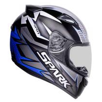 Capacete ebf new spark spot fosco com azul