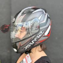 Capacete EBF New Spark Spot Fosco Vermelho