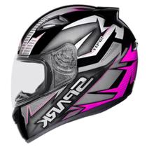 Capacete Ebf New Spark Spot Preto e Rosa