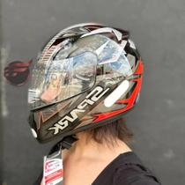 Capacete Ebf New Spark Spot Preto Vermelho