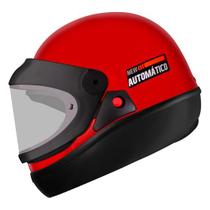 Capacete ebf solid automatico vermelho-58