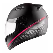 Capacete Ebf Spark Black Edition 2 Preto Fosco Rosa Capacete Ebf Spark Black Edition 2 Preto Fosco Rosa