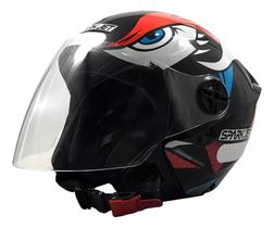 Capacete Ebf Spark Jet Dragon Vermelho Tam 60 Desenho Sergeant Capacete Ebf Spark Jet Dragon Vermelho Tam 60 Desenho Sergeant