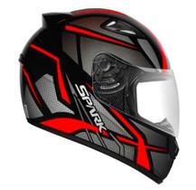 Capacete ebf spark spider preto/vermelho