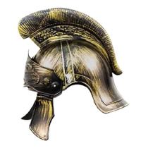 Capacete Elmo Medieval Gladiador Romano Dourado