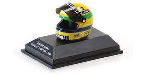 Capacete em Miniatura - Ayrton Senna - Formula 1 - 4cm - 1/8 Capacete em Miniatura - Ayrton Senna - Formula 1 - 4cm - 1/8