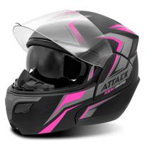 Capacete Escamoteável Aberto Integral Attack Hsa Moderno