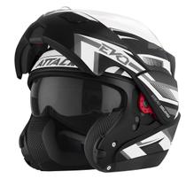 Capacete Escamoteável Attack Evo Brilhante Moto Pro Tork Segurança Conforto Proteção Masculino Feminino