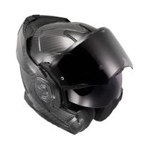 Capacete Escamoteavel FF901 Advant X Carbon Solid Carbon LS2