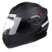 Capacete Escamoteável Texx V3 Gladiator Preto Fosco Com Viseira Solar