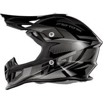 Capacete Esportivo Enduro Protork Fast Tech Preto Cinza 60