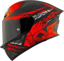 Capacete Esportivo Kyt Tt-revo Combustion Vermelho Spoiler Desenho:Sólido/VermelhoTamanho do capacete:62Cor:VermelhoG
