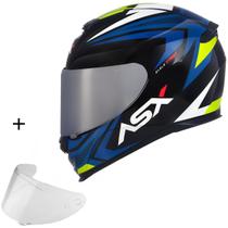 Capacete Esportivo Novo ASX Eagle Street + Viseira Extra Colorida