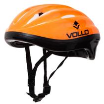 Capacete Esportivo Patins Skate Vcl410 Laranja Vollo - Vollo