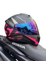 Capacete Esportivo Rosa Norisk Fechado Razor Full Fosco
