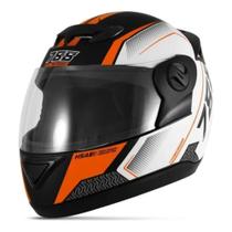 Capacete Evolution 788 G6 Pro Series Tech Branco e Laranja Tamanho.56 Pro Tork - CAP-663LR